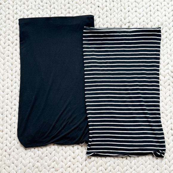 Loft Knit Pencil Skirts Black Striped XS - Picture 1 of 4